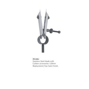 Divisor manual de 120mm con puntas de repuesto Material de acero inoxidable - Product Image 2