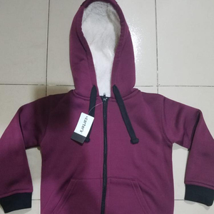 Overrun Apparels, etiquetas de marca para niños, sudaderas con capucha de manga larga para niños con cremallera completa, bolsillo frontal, sudaderas informales de algodón, lote de Stock en Nigeria - Product Image 1