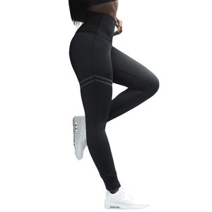 Leggings de gym double couche pour femmes avec panneaux de soutien Leggings en similicuir pour femmes Fashion Forward - Product Image 6