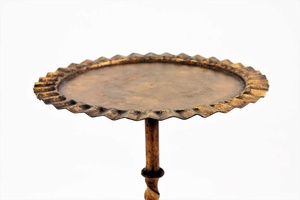 Spanish Gilt Iron Drinks <b>Table</b> with Wavy Edged - Product Image 4