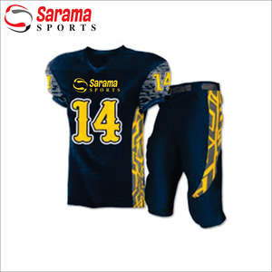 Uniforme de fútbol americano personalizado, Calidad única, 100% poliéster, venta al por mayor - Product Image 2