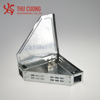 Couvercle solide en acier galvanisé Triangle écologique toutes saisons sans cruauté Rat Catch Box piège à souris pour la lutte antiparasitaire