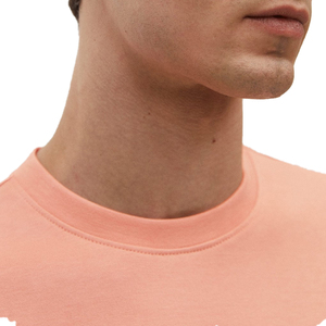 T-shirt homme décontracté OEM 2021, nouveau modèle, col rond, uni, violet, 100% coton. - Product Image 5