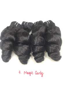 Extensions de cheveux naturels Remy à Double trame faites à la Machine, lot de 2 mèches de coupe cuticules, vierges et bouclés, de très bonne qualité, prix vente en gros - Product Image 6
