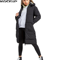 Abrigo Largo de Plumas para Mujer, Estilo Burbuja, Ecológico, Tallas Grandes, Impermeable, con Estampado Personalizado y Capucha Desmontable, Novedad de Invierno