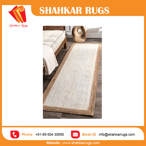 Tapis rectangulaire réversible moderne à chevrons, bordure simple, PVC peluche blanc jute, chambre à coucher, ensembles de tapis en ligne pour adultes 34648 - Product Image 5