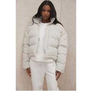 Veste chaude en fourrure à manches longues avec fermeture à glissière Veste rembourrée en coton de couleur unie Vêtements décontractés Vestes respirantes - Product Image 5