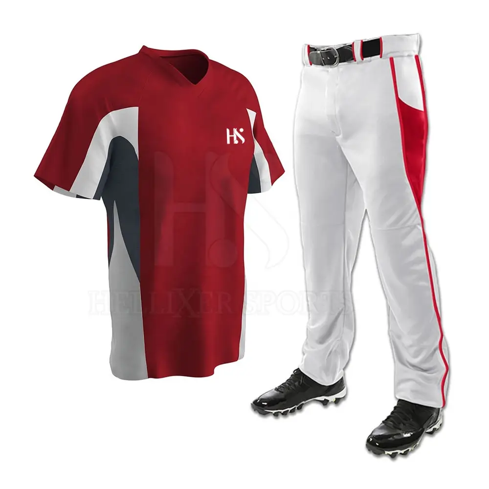 Hot Sale Sports Wear Baseball Uniform High Quality Custom Logo Men's Baseball Uniform