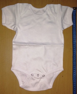 Barboteuse Bébé en Coton Bio Imprimé Bleu Marine Adorable avec Bordure Rose et Motif Sourire, Fermeture à Boutons Pression pour Nourrissons et Tout-Petits - Product Image 4