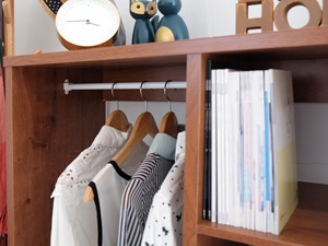 Nordic style bedroom wooden closet - Product Image 3