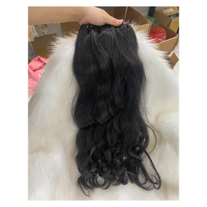 แคมโบเดียนผมแท้จากเรมี่เครื่องจัดแนวหนังกำพร้าผมปลอมสองชั้นแบบไม่ผ่านกระบวนการ - Product Image 2