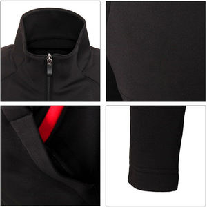 Traje de pista para correr para hombre, jersey de bolsillo frontal, venta al por mayor - Product Image 3