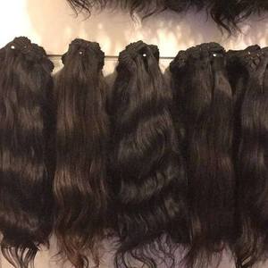 South Indian Virgin Human Hair <b>Extensions</b> Straight Hair Wefts - Product Image 3