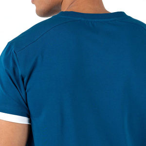 T-shirt 100% coton pour hommes sans étiquette respirant col rond décontracté t-shirt de tous les jours pour l'été - Product Image 2