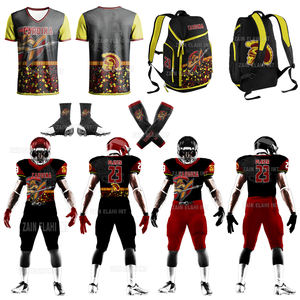 Maillots de football américain OEM personnalisés en gros, maillots d'entraînement par sublimation, uniformes respirants, grandes tailles pour adultes - Product Image 2
