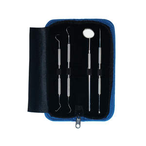 Kit de limpieza de espejo Dental, instrumentos de sonda para la boca, pinzas, juego de herramientas, 4 Uds. - Product Image 3