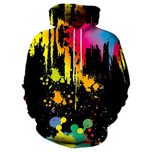 Sweat à capuche homme impression 3D Sublimation Logo personnalisé 100% coton 500GSM polaire lourde hiver surdimensionné pour impression bouffante - Product Image 3