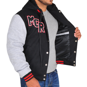 Vestes en polaire personnalisées à capuche de qualité pour hommes avec broderie - Product Image 5