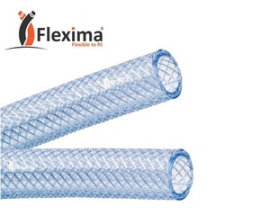 Tuyau d'arrosage flexible en PVC transparent Flexima, diamètre 1'', fils en nylon souples, options de longueur 20/50/100m, usage agricole - Product Image 1