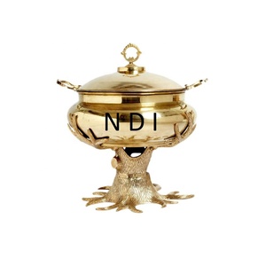 Casseroles de finition polies brillantes serveur chauffe-plats mariage ou fiançailles fête traiteur servant chauffe-plats - Product Image 5