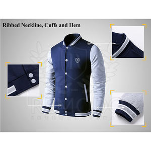 Original Wholesale Unisex Custom Letterman Baseball <b>Woolen</b> <b>Men's</b> School Blank Lettermen <b>Jackets</b> - Product Image 5