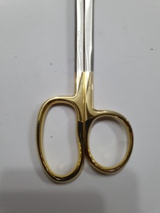 Ciseaux à anneau large Lister, manuels, en acier inoxydable 410, 8 pouces, instrument pour pansements, pour la chirurgie des oreilles, des yeux, du nez et de la gorge - Product Image 2