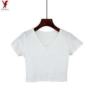 High Quality Wholesale Custom Fitted Basic Plain White Black Knit Ribbed Women Crop <b>Top</b> 2021 - Product Image 4