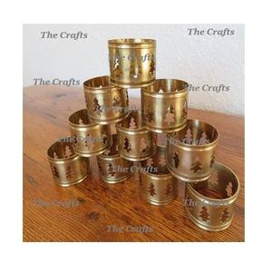 Aluminium Cuivre Couleur Ronds de Serviette Pour Mariage Hôtel Table à Manger Décoration Ronds de Serviette au Prix de Gros - Product Image 4