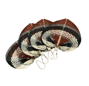 Abanico Tropical de rafia Natural, abanico tejido de bambú 99GD - Product Image 2