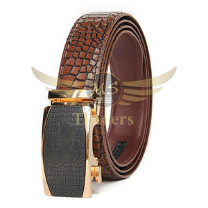 Nouvelle arrivée femmes produit de qualité supérieure femmes ceinture en cuir motif Crocodile vente en gros boucle automatique femmes ceinture en cuir véritable - Product Image 3