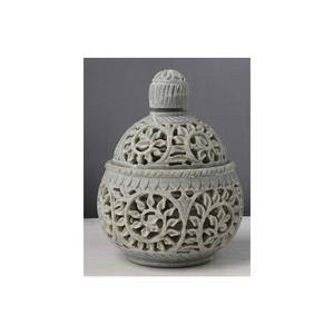 Boîte à pot-pourri en stéatite faite à la main unique pour la maison utilitaire décoratif sculpté à la main élégant Ins Style artisanat - Product Image 1