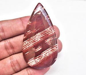 หินโมราอัญมณีสีแดงทรงหลวม,หินโมราสำหรับพลอยสีม่วงลายงู - Product Image 4