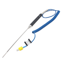 Probe Termokopel TPK-03 untuk Termometer Tipe K, Sensor Suhu Tipe K
