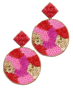 Fashion Jewelry Seed Bead <b>Earrings</b> Multi Color Embroidered <b>Handmade</b> <b>Earrings</b> From India for Women and Girls - Product Image 4