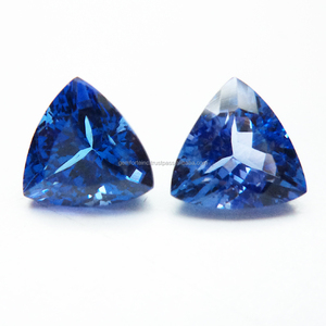 พลอยแทนซาไนต์สีน้ำเงินเข้มธรรมชาติ ทรงทริลเลียนเจียระไน คุณภาพสูง หินกึ่งมีค่าธรรมชาติ ขายส่ง - Product Image 5