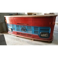 Vintage-Truck-Empfangstheke mit Massivholzplatte, Industrieller Bartresen, Maßanfertigung OEM ODM für Hotels, Keller und Gewerbliche Nutzung