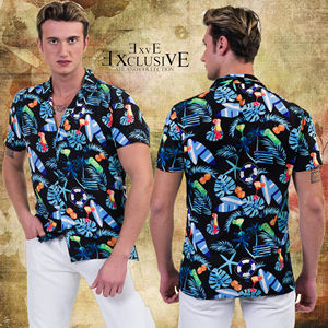 Chemise hawaïenne à manches courtes pour homme, tunique de plage, imprimé personnalisé, mode Oem, hawaïenne, grande taille, - Product Image 2