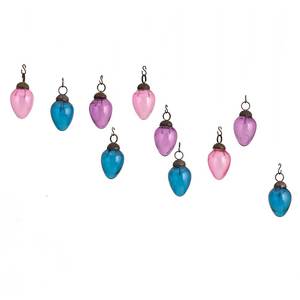 Conjunto de vidrio Premium Multicolor hecho a mano, mezcla de formas, pequeñas decoraciones navideñas, GSET-548 - Product Image 1