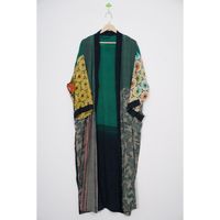 Kimono en soie crêpe 100% vintage, vêtements de nuit sexy pour femmes, col en V, manches 3/4, chemise de nuit respirante, automne, printemps, été