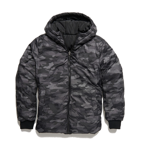 Shanawar Custom Men's Winter Waterproof Sheep Fur Puffer <b>Jacket</b> Bubble <b>Camo</b> Plus Size Hooded Polyester Casual Zipper Washed - Product Image 5