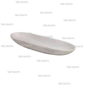 Tazón para servir de mármol de color blanco con base de metal Juego de 2 tamaños diferentes Tazón para servir frutas de forma redonda para vajilla - Product Image 5