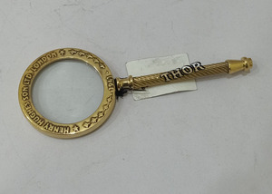 แว่นขยายทองเหลืองสำหรับโต๊ะสั่งงาน,ทำจากทองเหลืองการเดินเรือ2 "แว่นขยายที่ทำจากแก้วกระดาษสามารถปรับเอนได้ - Product Image 3