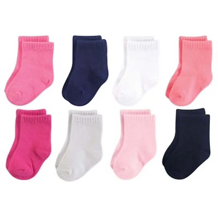 Your little baby princess Custom Ankle Socks to glow up her look. This colour full pair of girl's socks