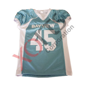 Ensemble de maillots de football américain personnalisés de qualité supérieure, orange et noir, imprimés par transfert thermique, 100% polyester, à séchage rapide et respirant - Product Image 4