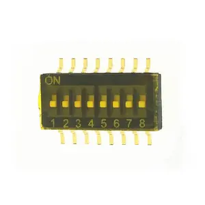 24VDC 25mA Pin Pitch1.27mm 8 - Position SMD DIP Switch