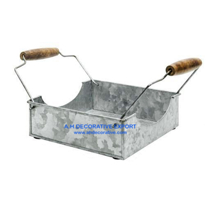 Porte-serviettes en métal avec manche en bois, livraison gratuite, porte-serviettes en fer métallique, boîte de mouchoirs pour cuisine/salle de bain, vente en gros - Product Image 3