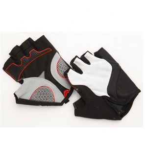 Gants de cyclisme demi-doigts en cuir et microfibre avec caractéristique antidérapante Gants coupe-vent à doigts courts - Product Image 1
