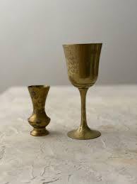 Copa de Vino Rústica de Latón Grabada, Cáliz Hecho a Mano, Vaso Metálico Vintage, Utensilios de Bar, Decoración para Mesa de Bar, Boda o Fiesta - Product Image 5