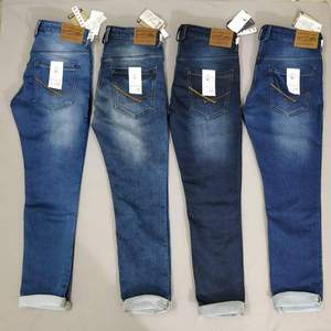 Vêtements Denim pour hommes, restes de fabrication, pantalons en Denim, Lot de Stock