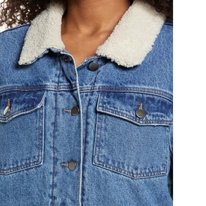 Chaqueta de Forro Polar para Mujer, Nueva Moda de Invierno, 100% Algodón Ecológico, Resistente al Viento, con Botones Desgastados - Product Image 4
